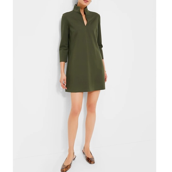 TUCKERNUCK Olive Green Ponte Clifton Dress - Picture 7 of 13